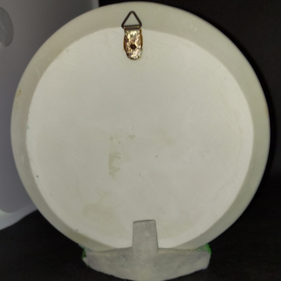 Beautiful Decorative Wall Hanging 3-D Plate English Cottage Countryside W/ Stand - Picture 8 of 11